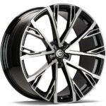 STATUSFÄLGAR STAR BLACK FRONT POLISHED 9x20 5/112 ET30 CB66.5
