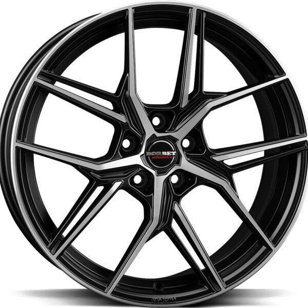 BORBET QX BLACK POLISHED MATT 8.5x20 5/112 ET45 CB66.5