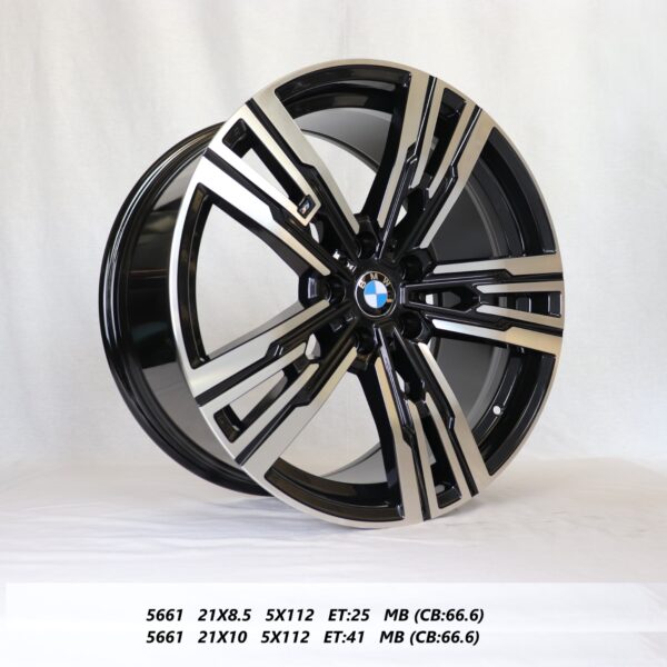 Flow Forged - 21X10 5X112 ET41 CB66.6 METAL BLACK Alumiinivanteet