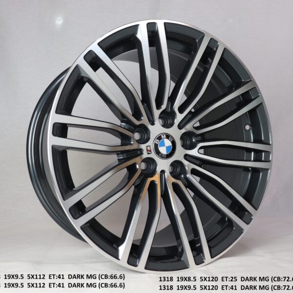 Flow Forged - 19X9.5 5X112 ET41 CB66.6 DARK METAL GREY Alumiinivanteet