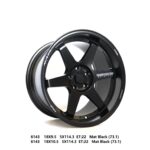 Flow Forged - 18X9.5 5X114.3 ET22 CB73.1 MATT BLACK Alumiinivanteet