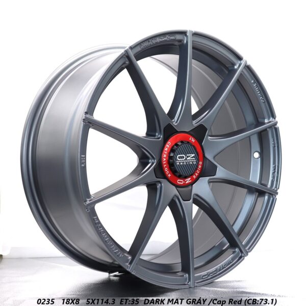Flow Forged - 18X8 5X114.3 ET35 CB73.1 DARK MATT GREY Alumiinivanteet
