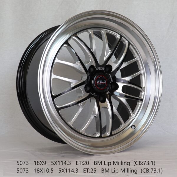 Flow Forged - 18X9 5X114.3 ET20 CB73.1 BRUSHED METAL Alumiinivanteet