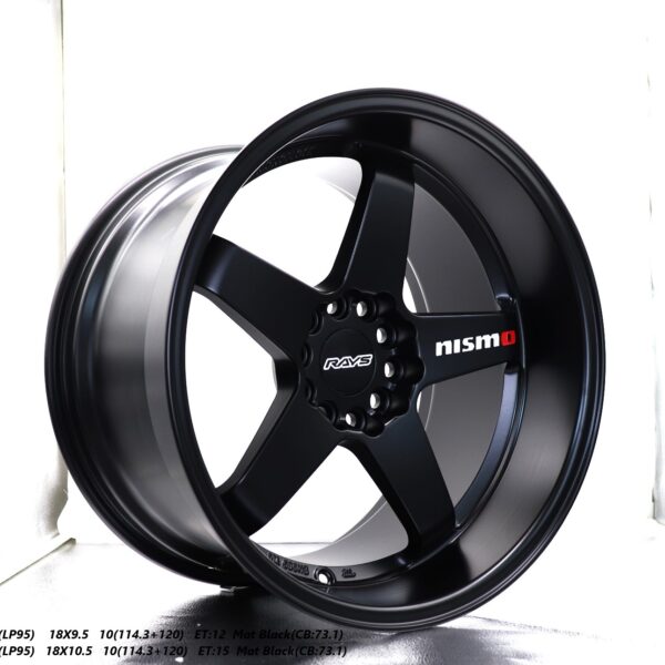 Flow Forged - 18X10.5 5X120 ET15 CB73.1 MATT BLACK Alumiinivanteet
