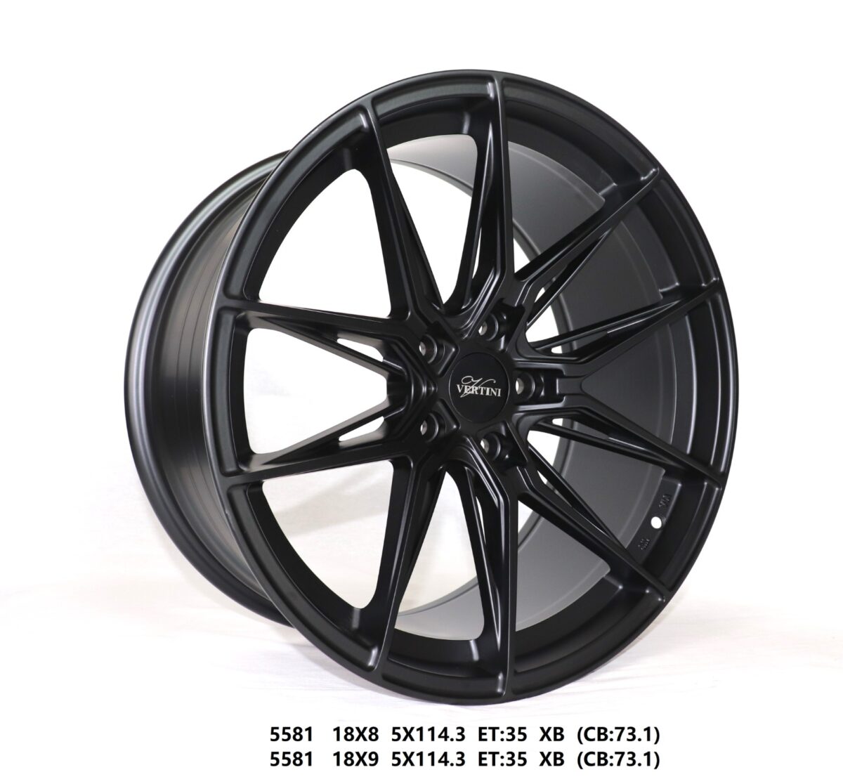 Flow Forged - 18X9 5X114.3 ET35 CB73.1 MATT BLACK Alumiinivanteet - Image 1
