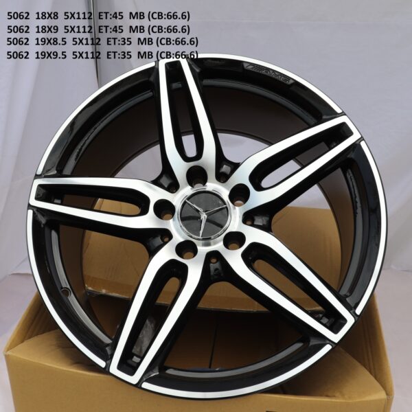 Flow Forged - 19X9.5 5X112 ET35 CB66.6 METAL / BLACK Alumiinivanteet