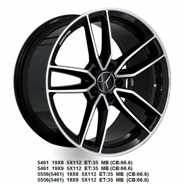 Flow Forged - 19X9 5X112 ET35 CB66.6 METAL / BLACK Alumiinivanteet