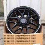 Flow Forged - 20X9.5 5X112 ET35 CB66.11 MATT BLACK Alumiinivanteet