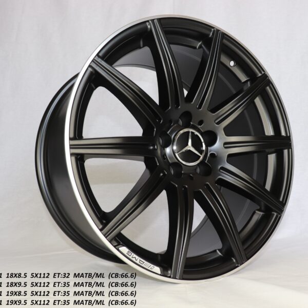 Flow Forged - 19X9.5 5X112 ET35 CB66.6 MATT/METAL Alumiinivanteet