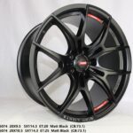 Flow Forged - 20X9.5 5X114.3 ET20 CB73.1 MATT BLACK Alumiinivanteet