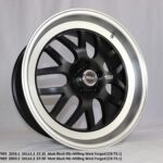 Flow Forged - 20X8.5 5X114.3 ET25 CB73.1 MATT BLACK MACHIN LIP + MILLING WINDOWS Alumiinivanteet