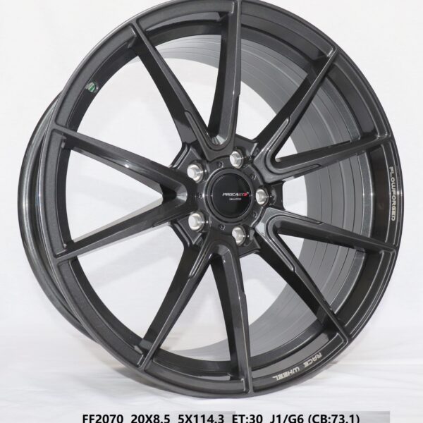 Flow Forged - 20X8.5 5X114.3 ET30 CB73.1 GLOSSY GUNMETAL Alumiinivanteet