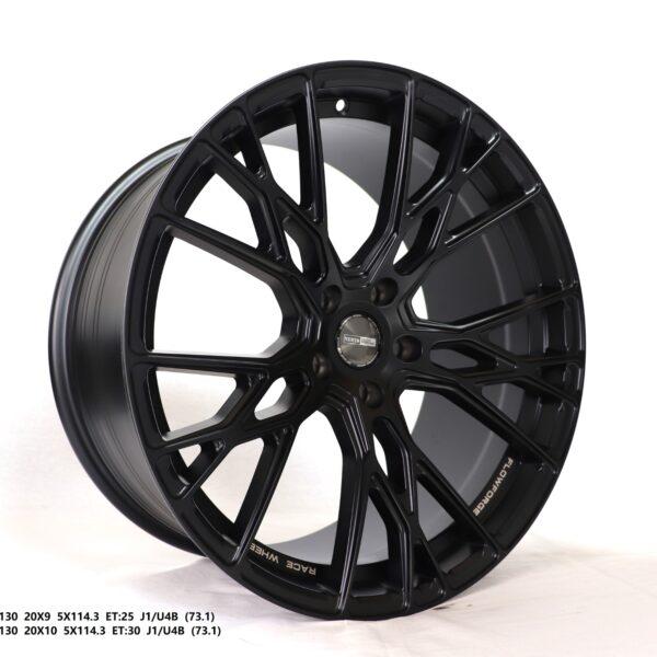 Flow Forged - 20X10 5X114.3 ET30 CB73.1 MATT BLACK Alumiinivanteet
