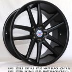 Flow Forged - 20X8.5 5X114.3 ET30 CB73.1 MATT BLACK Alumiinivanteet