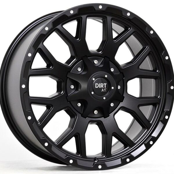 STATUSFÄLGAR D357 FLATBLACK MILLED RIVETS 8.5x17 8/165.1 ET10 CB125.1