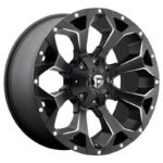STATUSFÄLGAR FC546 MATTE BLACK MILLED 10x22 6/135-139.7 ET-22 CB106.1