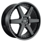 STATUSFÄLGAR NC192 GLOSS BLACK MATTE BLACK 10x19 5/120 ET40 CB72.6