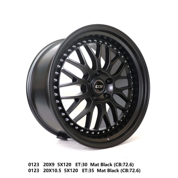 Flow Forged - 20X10.5 5X120 ET35 CB72.6 MATT BLACK Alumiinivanteet