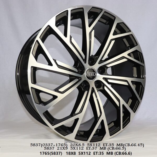Flow Forged - 20X8.5 5X112 ET35 CB66.45 METAL BLACK Alumiinivanteet