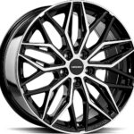 CARMANI MAX BLACK POLISH 7.5x19 5114.3 ET45 CB72.6 Alumiinivanteet 135817 1