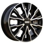 FONDMETAL PRO2 GLOSSY BLACK MACHINED 6X1 6.5x16 516 ET54 CB84.1 Alumiinivanteet 135240 1