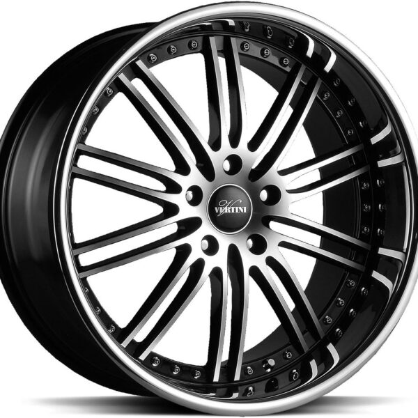 VERTINI HENNESSEY BLACK MACH FACE 9.5x19 5/120 ET33 CB72.6
