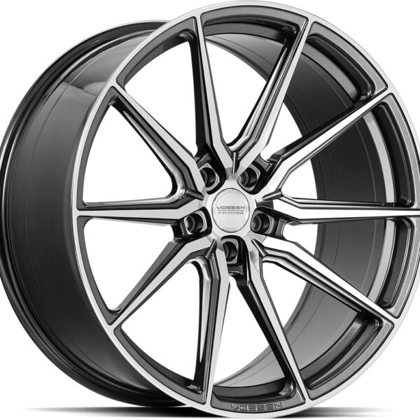 VOSSEN HF3 GLOSS GRAPHITE POLISHED 9x21 5/112 ET32 CB66.6