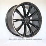 Flow Forged - 21X9.5 5X112 ET35 CB66.6 Black Lip Polish Alumiinivanteet