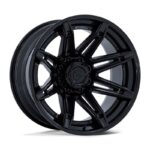 FUEL FC401 BRAWL MATTE BLACK W/ GLOSS BLACK LIP 10x22 6/139.7 ET-18 CB106.1
