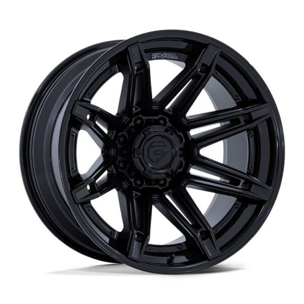 FUEL FC401 BRAWL MATTE BLACK W/ GLOSS BLACK LIP 10x22 6/139.7 ET-18 CB106.1