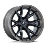 FUEL FC402 CATALYST GLOSS BLACK BRUSHED DARK TINT 10x22 6/139.7 ET-18 CB106.1