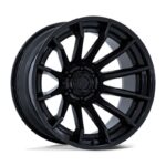 FUEL FC403 BURN MATTE BLACK W/ GLOSS BLACK LIP 10x22 6/139.7 ET-18 CB106.1