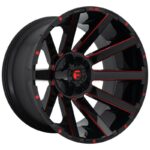 STATUSFÄLGAR FC643 GLOSS BLACK RED TINTED CLEAR 9x20 5/114.3-127 ET1 CB78.1