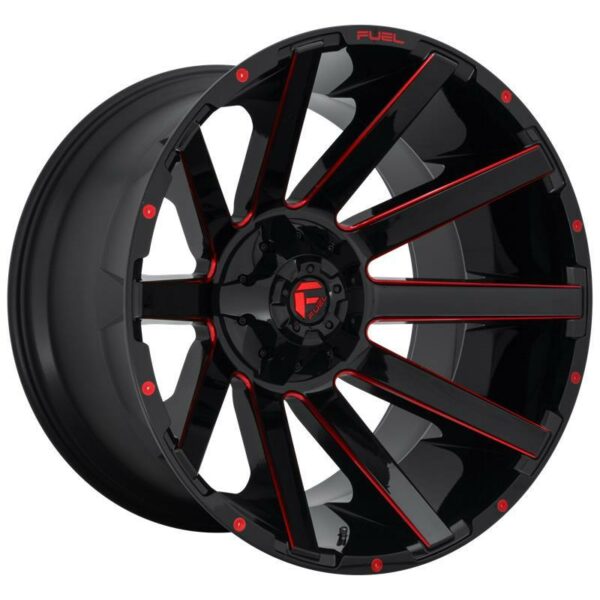 STATUSFÄLGAR FC643 GLOSS BLACK RED TINTED CLEAR 9x20 5/114.3-127 ET1 CB78.1