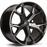 STATUSFÄLGAR RING BLACK FRONT POLISHED 9x20 5/112 ET35 CB66.6
