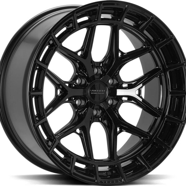 VOSSEN HFX1 GLOSS BLACK 9x18 6/135 ET0 CB87.1