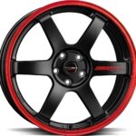 BORBET DB8GT2 BLACK MATT RIM RED 8.5x18 5114.3 ET40 CB72.5 Alumiinivanteet 138086 1