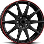 BORBET GTX BLACK MATT RIM RED 8x19 5114.3 ET50 CB72.5 Alumiinivanteet 138103 1