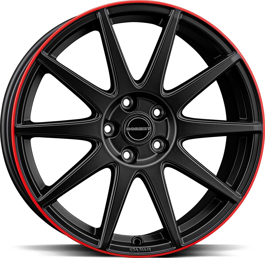 BORBET GTX BLACK MATT RIM RED 8x19 5114.3 ET50 CB72.5 Alumiinivanteet 138103 1 BORBET GTX BLACK MATT RIM RED 8x19 5114.3 ET50 CB72.5 Alumiinivanteet 138103 1