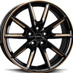 BORBET LX19 BLACK GLOSSY GOLD SPOKE RIM 8x19 5114.3 ET50 CB72.5 Alumiinivanteet 138123 1