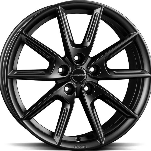 BORBET LX19 BLACK MATT 8x19 5114.3 ET45 CB72.5 Alumiinivanteet 138117 1