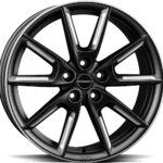 BORBET LX19 BLACK MATT SILVER SPOKE RIM 8x19 5/108 ET50 CB72.5