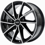 ALUTEC SINGA DIAMOND-BLACK FRONTPOLISHED  5X 7x17 7/17 ET50 CB63.4