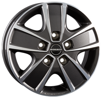 BORBET CWG 6x16 5130 ET68 CB78.1 Alumiinivanteet 139718 1