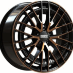 FONDMETAL KARI BLACK CLEARCOAT MATT BRONZE MACHINED 5X112 8x19 819 ET45 CB66.6 Alumiinivanteet 138255 1