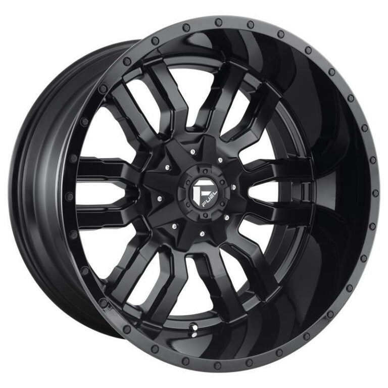 FUEL FC596 MATTE BLACK GLOSS BLACK LIP 8x18 5114.3 120 ET35 CB72.6 Alumiinivanteet 17786 1