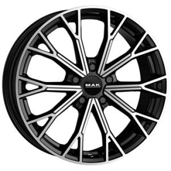 MAK ASPHALT BLACK MIRROR 8x19 819 ET40 CB66.6 Alumiinivanteet 142465 1