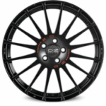 OZ RACING SUPERTURISMO GT MATT BLACK RED LETTERING 5X1 7.5x17 5/17 ET35 CB75