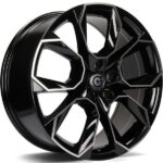 STATUSFALGAR BEAST BLACK FRONT POLISHED 7x17 5112 ET43 CB57.1 Alumiinivanteet 139803 1