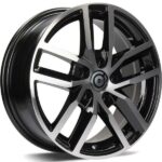 STATUSFÄLGAR ICE BLACK FRONT POLISHED 6x15 5/100 ET38 CB57.1